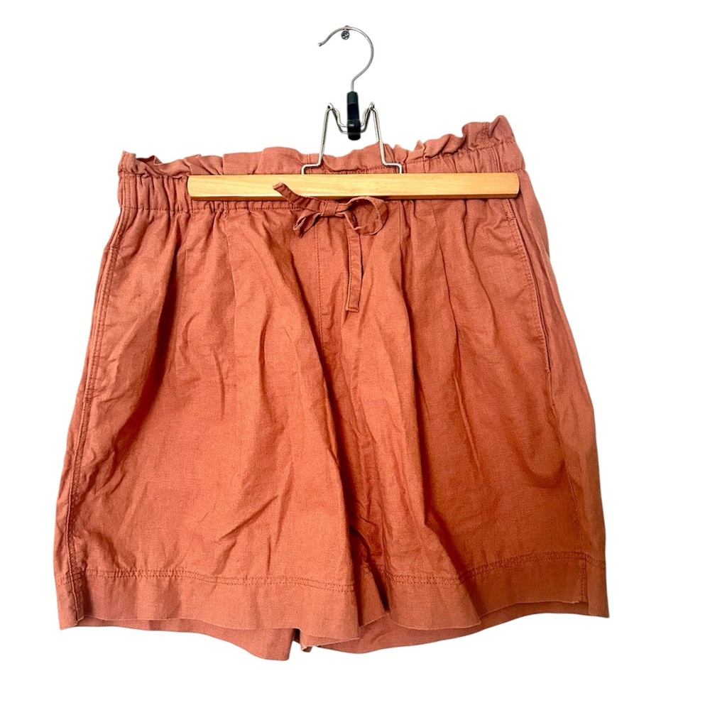 Uniqlo Women's Rust Drawstring Waist Shorts Size Small Waist 26-27 inches